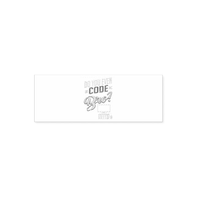 Kod Bro Funny Software Ingenjör Självfärgande Stämpel (Design)