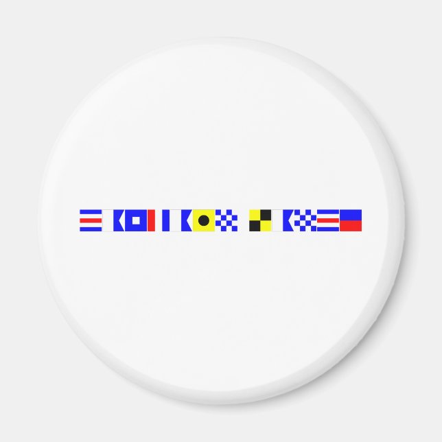 Kod flagga kapten lance magnet (Framsidan)