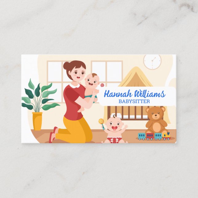 Kod för barnvakten visitkort (Framsida)