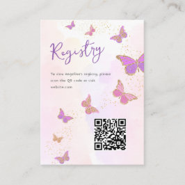 Kod för Butterflies Möhippa Registry QR Tilläggskort