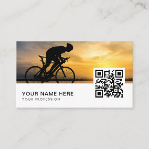 Kod för cykling av personlig utbildare QR Visitkort