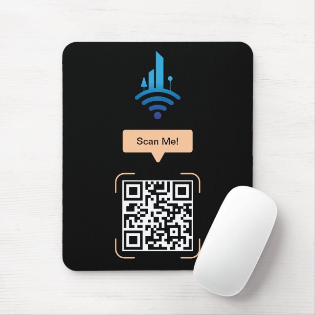 Kod för enkel ledig Wi-Fi QR-kod Musmatta (Med mus)