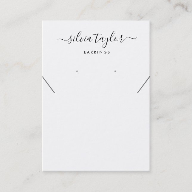 Kod för enkel minimalistisk avläsning av Necklace  Visitkort (Framsida)