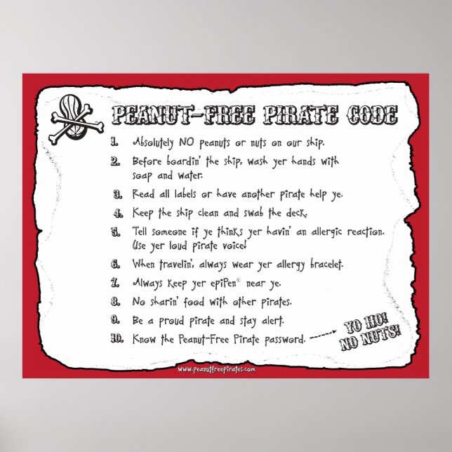 Kod för jordfri Pirat (Poster) Poster (Framsidan)