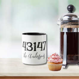 Kod för nödstressad postnummer mugg