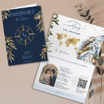 Kod för pass QR för landskapsbröllop i Grekland Inbjudan<br><div class="desc">Modern och Boho-Blommigtens inbjudan till Bröllop,  som pass. Komprimera vapensköld i monogram på framsidan,  med illustrationer av boho Greece. Perfekt för ditt sommarsträdbröllop på den grekiska ön Santorini eller Mykonos. Lägg till QR-koden för webbplatsen bröllop</div>