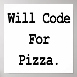Kod för pizza poster