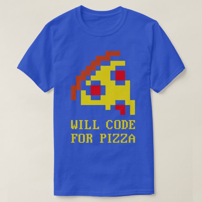 Kod för Pizzacoders programplanering för Software T Shirt (Design framsida)