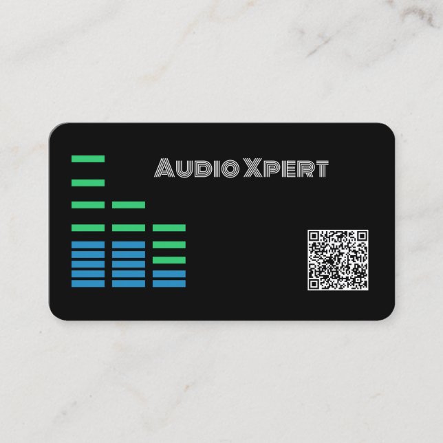 Kod för QR-Audio för bilstereo Visitkort (Framsida)