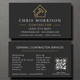Kod för QR-kod för allmän konstruktion, modern sva Visitkort