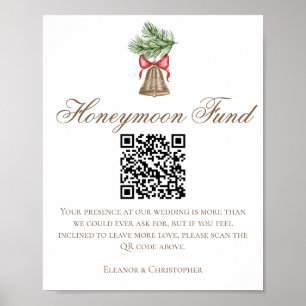 Kod för QR-koden för Bröllop-honeymånfonden Poster