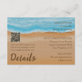 Kod för vattentorent tropisk havsbotten QR-kod Brö Tilläggskort