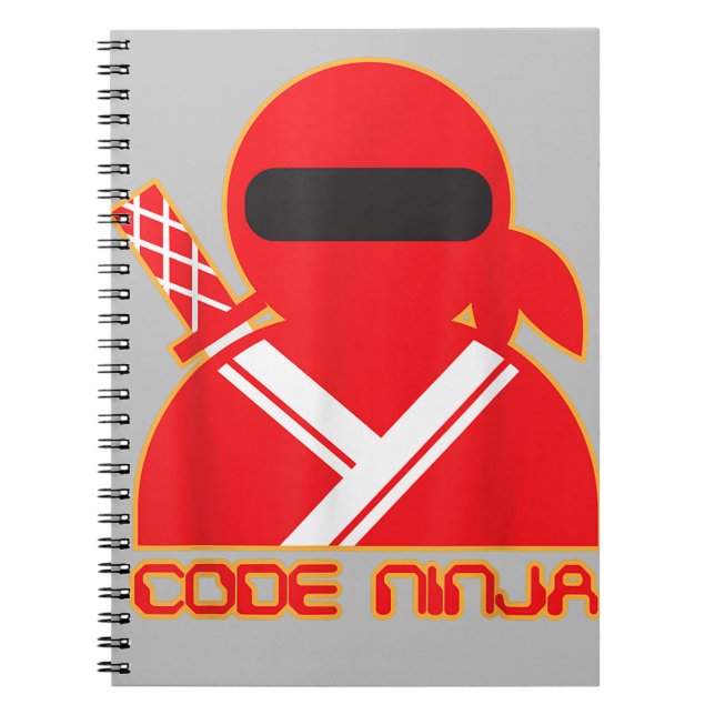 Kod Ninja Computer Coding Ingenjör Funny Älskare Anteckningsbok (Framsidan)