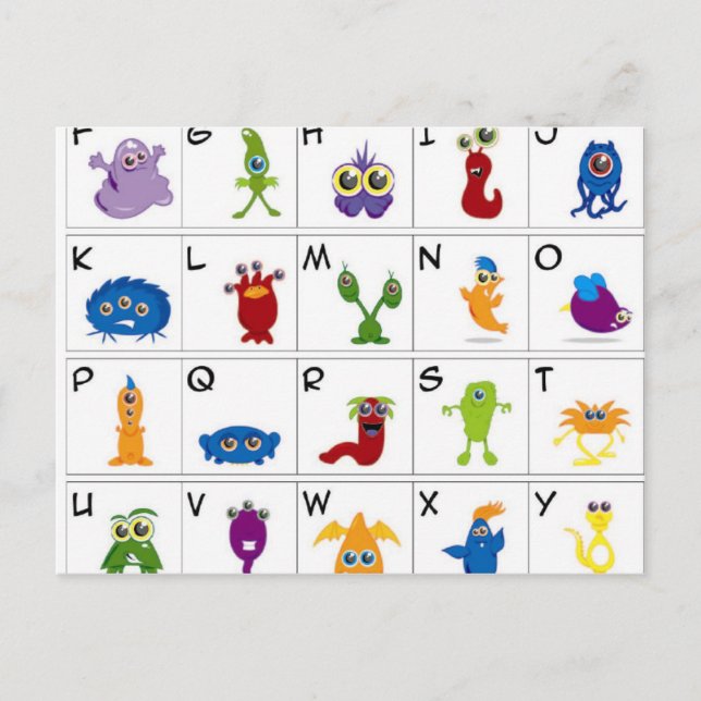 Kod Nyckel - monster Vykort (Framsida)