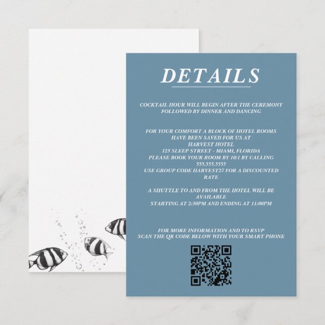 Kod och information för dykubapunktsvarning tilläggskort (Fram/baksida)