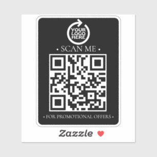 Kod och Logotyp för företagets QR Klistermärken