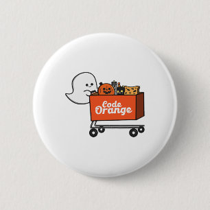 Kod Orange Cute Ghost Shopping Halloween Ghost Mo Knapp