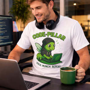 Kod Pelare Söt Kodning Livsstil T-Shirt