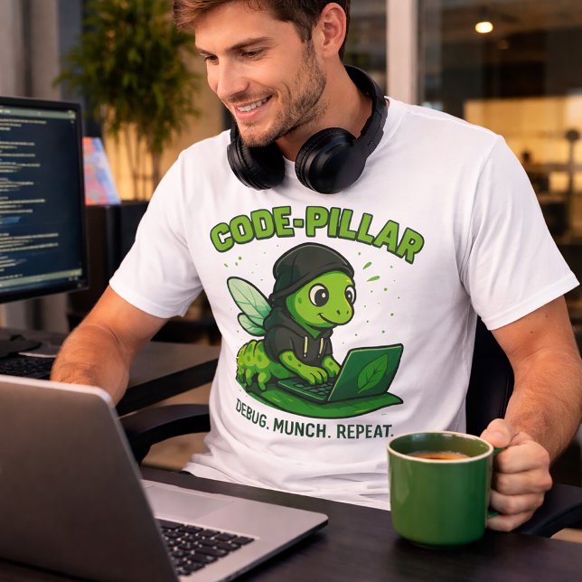 Kod Pelare Söt Kodning Livsstil T-Shirt (Skapare uppladdad)
