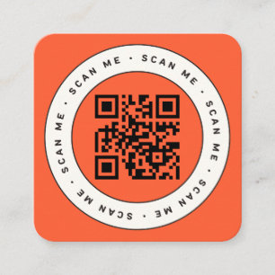 Kod QR Personnalisé Fyrkantigt Visitkort