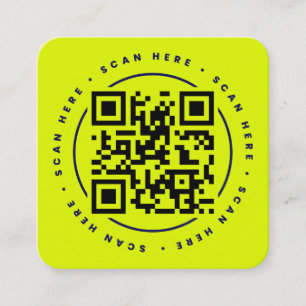 Kod QR Personnalisé Fyrkantigt Visitkort