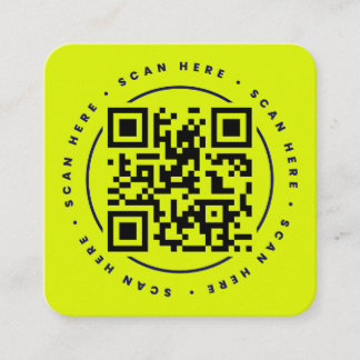 Kod QR Personnalisé Fyrkantigt Visitkort