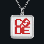 KOD SILVERPLÄTERAT HALSBAND<br><div class="desc">Trotters i KÄRLEK CODE Globe specialiserar sig på idiosynkratiska bilder från hela världen. Här hittar du unika hälsningskort,  vykort,  Poster,  Mousepads med mera.</div>