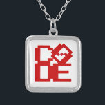 KOD SILVERPLÄTERAT HALSBAND<br><div class="desc">Trotters i KÄRLEK CODE Globe specialiserar sig på idiosynkratiska bilder från hela världen. Här hittar du unika hälsningskort,  vykort,  Poster,  Mousepads med mera.</div>