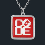 KOD SILVERPLÄTERAT HALSBAND<br><div class="desc">Trotters i KÄRLEK CODE Globe specialiserar sig på idiosynkratiska bilder från hela världen. Här hittar du unika hälsningskort,  vykort,  Poster,  Mousepads med mera.</div>