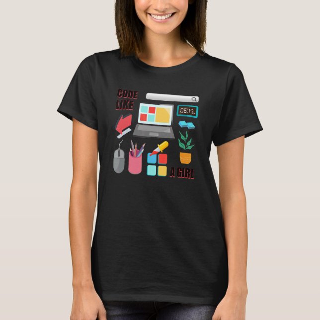 Kod som en Software för programvaruprogram för fli T Shirt (Framsida)