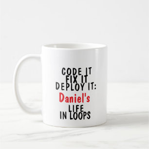 Koda den, laga den, distribuera den: [Namn] livsti Kaffemugg