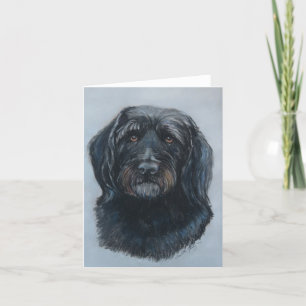 Koda, Hund Golden Doodle Note Card Kort