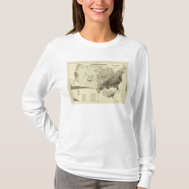 kodad befolkning för färg vid län tee shirt (Framsida)