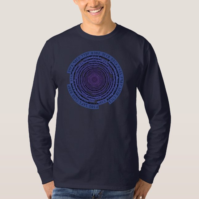 Kodad tunnel - BLÅTT T-shirt (Framsida)