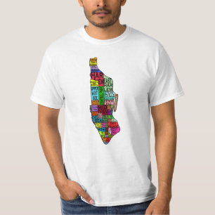 Kodade Manhattan NYC för färg Tshirts, Hoodies Tröja