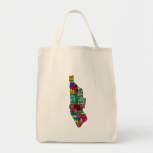 Kodade Manhattan NYC för färg Tshirts, Hoodies Tygkasse