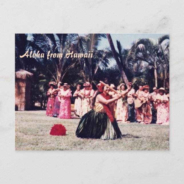 Kodak Hula Show Vykort (Framsida)