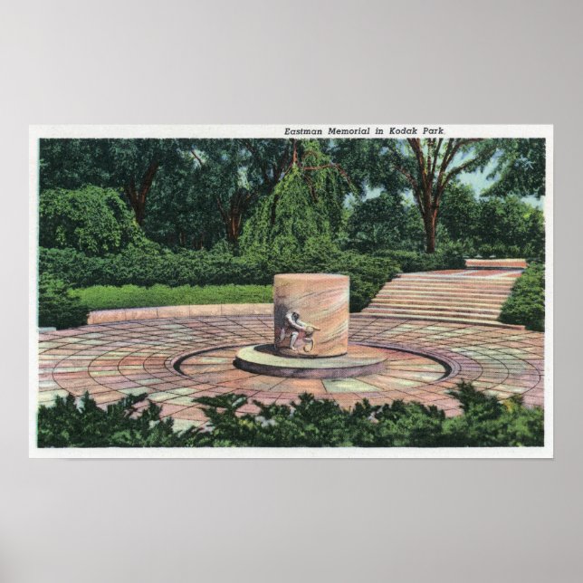 Kodak Park View of Eastman Memorial Poster (Framsidan)