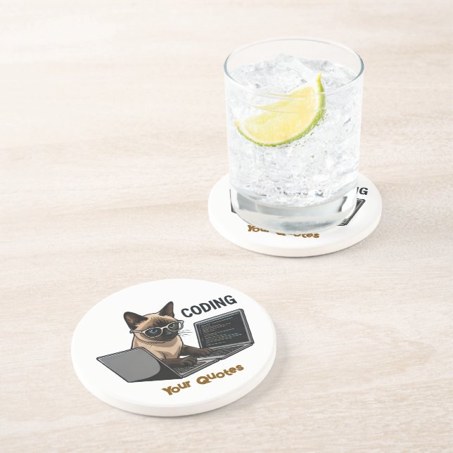 Kodande siamesisk katt - seriefigurer underlägg (Sidan)