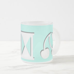 Kodat meddelande? Frostat Glas Mugg