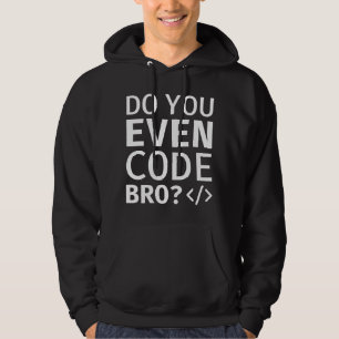 Kodbro till och med hoodie