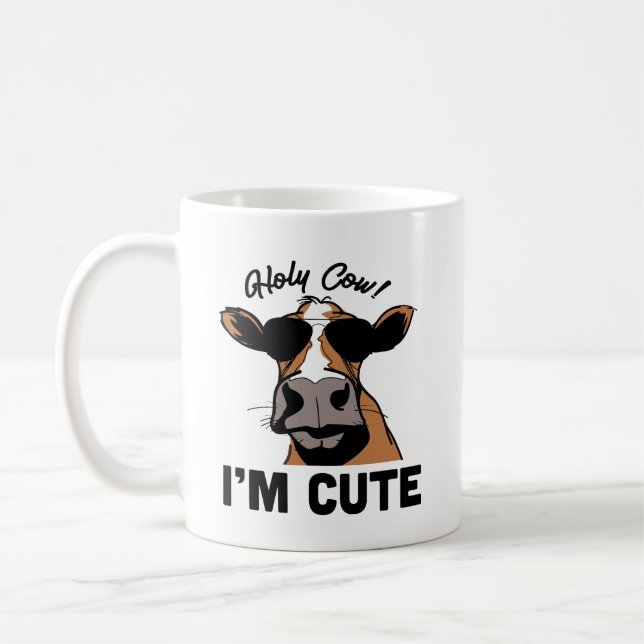 Kodcitat: Heliga Cow, jag är Cute Kaffemugg (Vänster)