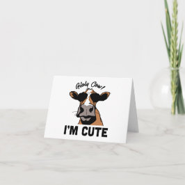 Kodcitat: Heliga Cow, jag är Cute PERSONLIG Kort