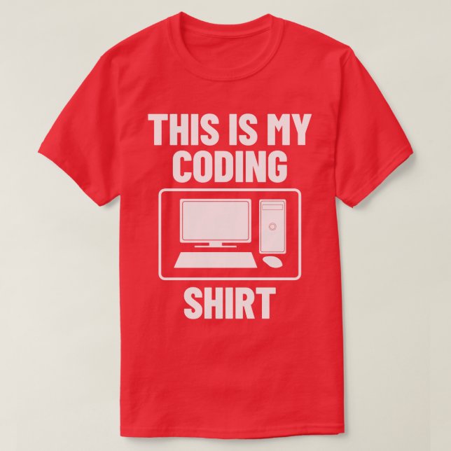 Koddatorprogrammering T Shirt (Design framsida)