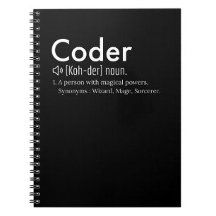 Koddefinition - programmeringsspråk älskare anteckningsbok