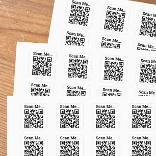 Koddesignruta för QR-kod Fyrkantigt Klistermärke