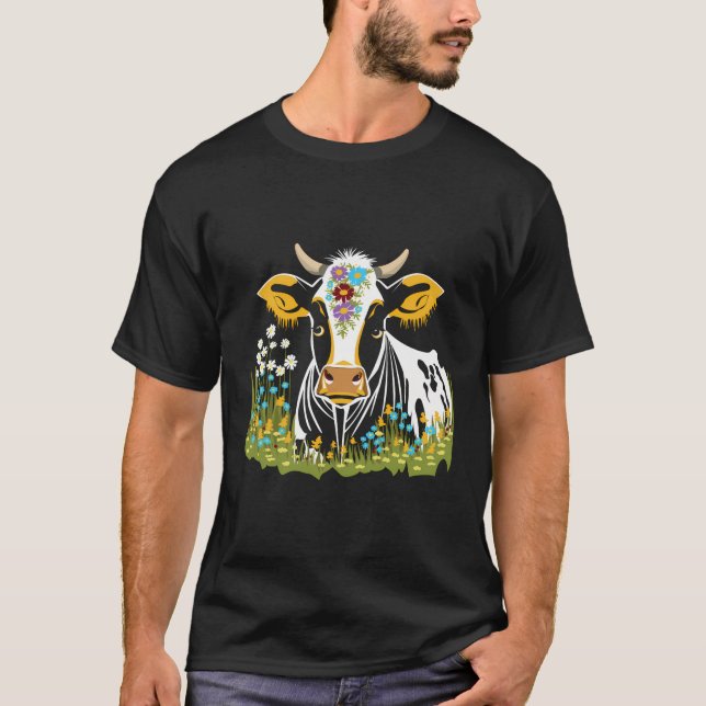 Koddjur med blommor t shirt (Framsida)