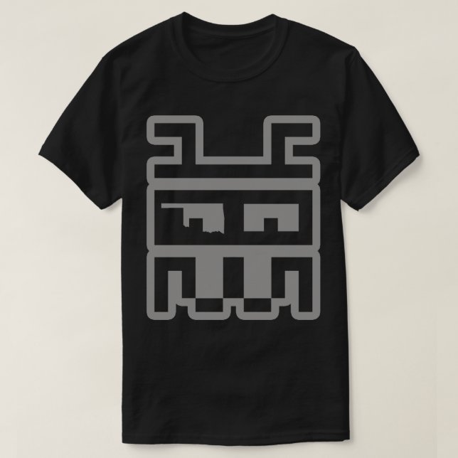 KODEFACE 405 GRÅTT BLÄCK DESIGN T SHIRT (Design framsida)