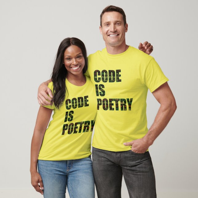Koden är poesi t shirt (Unisex)