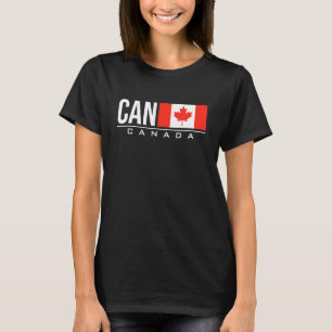 Koden Canada Flagga Internationell Land kan använd T Shirt